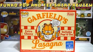 Garfield Lasagna Funko Pop And Tee Shirt Target Con Exclusive Review
