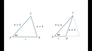 The Law of Sines - Two Solutions (SSA)