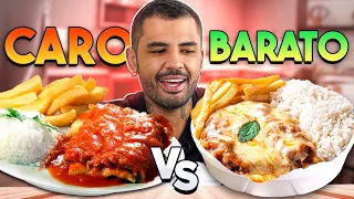 O TAMANHO DO BIFE ME ENGANOU! - FRANGO A PARMEGIANA CARO R$50 vs BARATO R$24