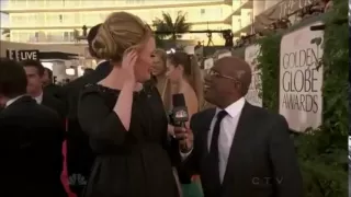 Adele - Red Carpet Interview at the Golden Globes 2013 on NBC