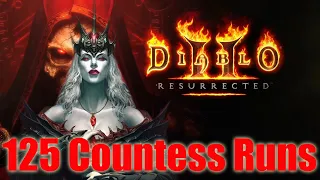 Diablo 2 Resurrected. 125 Countess runs. So many RUNES!