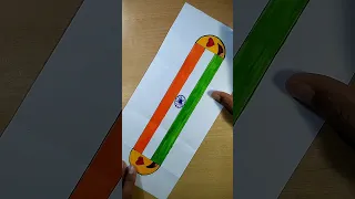 Flag for India emoji ||DOMS brush pen drawing😍||#shorts #short #viral 🇮🇳🇮🇳 Jay Hind