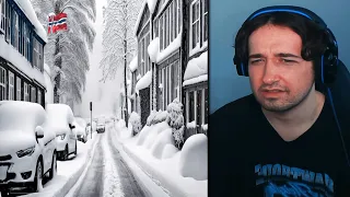 NORWAY IS FREEZING RIGHT NOW!! Historical snow storm hit southern Norway (REACTION!!)
