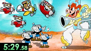 The HARDEST way to Speedrun Cuphead CO-OP