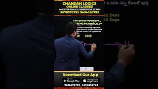 🎯TIME & WORK TRICKS 🤔TRY THIS #chandan_venna_sir #chandan_logics  #shorts #shortsvideo #trending