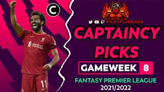 FPL: GAMEWEEK 8 CAPTAINCY | SALAH PERMA CAPTAIN? | FANTASY PREMIER LEAGUE TIPS 2021/22