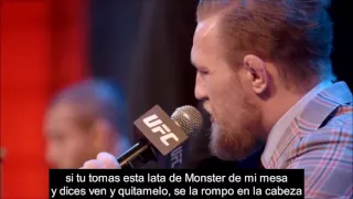 Conor Mcgregor Todos los insultos a Aldo subtitulado y pelea