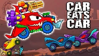 Машина Ест Машину БИТЛИ против кусачих ТАЧЕК на АРЕНЕ Игра Car Eats Car (Хищные Машинки)