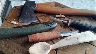 Sunday spoon carving.