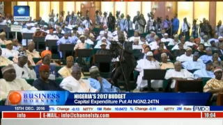 Nigeria's 2017 Budget: Capital Expenditure Put At NGN2.24TN