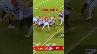 Chris Jones with a HUGE sack