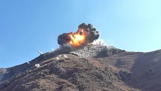 1000 lb. JDAM GBU-32 JDAM Dropped in Mangwal Valley Kunar Province in HD