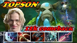 Topson Nature's Prophet intense 12k comeback vs Slardar mid | Dota 2 Immortal Best Ranked Gameplay