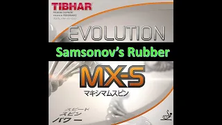 The first touch with Samsonov's rubber: Tibhar Evolution MX-S #Samsonov #Table_Tennis