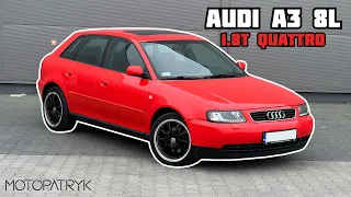 88 CZERWONE COŚ Z TURBO I QUATTRO 🚗 A3 8L 1.8T QUATTRO - MOTOPATRYK - opinie, jazda, test, wnętrze