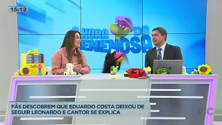 Fãs descobrem que Eduardo Costa deixou de seguir Leonardo e cantor se explica