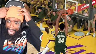 Giannis DUNKS On Lebron! I Can't Take This! Lakers vs Bucks Ep 46