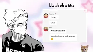 Like ooh ahh x haikyuu k-pop text