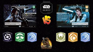 Palpatine Vigilance vs Han Vigilance | Star Wars Unlimited Premier Gameplay | Bo3