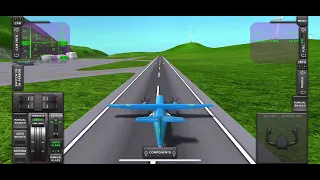 Turboprop flight simulator emergancy landing!