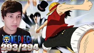 LUFFY VS LUCCI BEGINS | BUSTER CALL ACTIVATED!! | One Piece Episode 293 and 294 Reaction