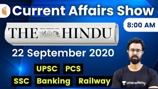 8:00 AM - Daily Current Affairs 2020 by Bhunesh Sharma | 22 September 2020 | wifistudy