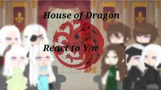 House Of The Dragon react to Y/n