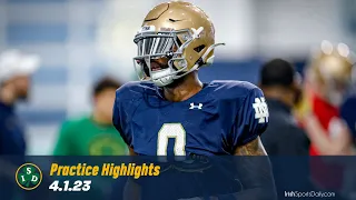 Notre Dame Football Practice Clips 4.1