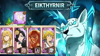 BEST EIKTHYRNIR TEAM FULL RUN FLOOR 1 2 3 . NEW JORMUNGANDR HOLY RELIC EZ PZ | 7DS GC