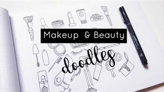 Makeup, Beauty, & Cosmetics Doodles