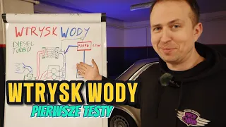 WTRYSK WODY DO TURBO DIESLA! CZY KORBA WYSZŁA BOKIEM? PIERWSZE TESTY...