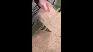 The magic trick when cutting burlap!