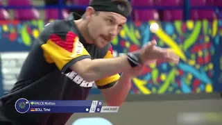 2021 Чемпионат Европы по настольному теннису полуфинал Болл - Фалк Timo Boll vs Mattias Falck