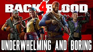 Back 4 Blood's Beta - Underwhelming & Boring