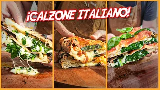 CALZONE: ¿pizza rellena? auténtica receta italiana 🇮🇹 - VLOG 73