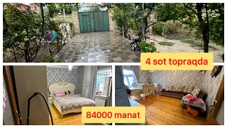 Saray qəsəbəsində 4 sot torpaqda Həyət Evi təcili satılır. 84000 manat.0508740416