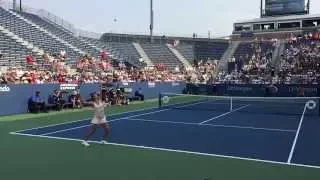 Camila Giorgi's serve and forehand in super slow motion