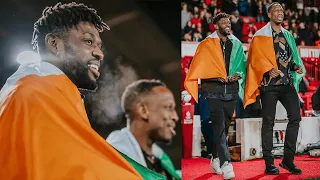 Ibrahim Sangaré et Willy Bolly Champions d'Afrique ovationnés par le public de Nottingham | MOHDIA