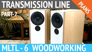 Transmission Line Build | Making the MLTL-6 Speaker | SB Acoustics | DIY plans available.