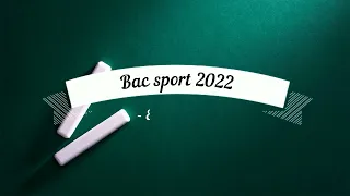 enchainement bac sport 2022 Gymnastyque 20/20