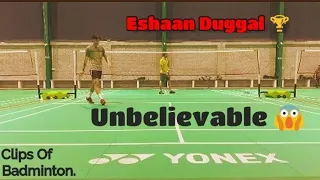 Mind-blowing Deception 🙌 from 🇮🇳Pro Shuttler- Eshaan Duggal || Clips Of Badminton.