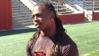 Isaiah Burse on Pro Day at Fresno State