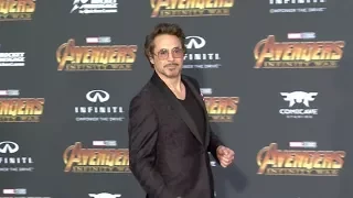 Robert Downey Jr at the Avengers Infinity War Premiere in Los Angeles