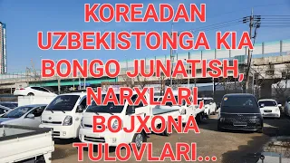 KOREADAN UZBEKISTONGA KIA BONGOLAR JUNATISH, NARXLARI, RASTAMOCHKA TULOVLARI....