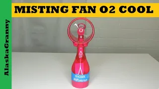 Misting Fan O2 Cool Portable Battery Operated Misting Fan