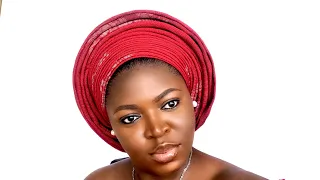 HOW TO TIE ROUND GELE FOR YOURSELF