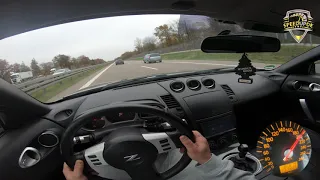 Nissan 350z I 330 HP I ON GERMAN AUTOBAHN (NO LIMIT) by SpeedUpDE