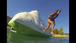 Carla underwater - fun at the water park and total wipe out