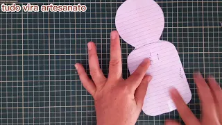 Você quer fazer boneca de pano e não tem molde? Improvise seu próprio molde #bonecasdepano