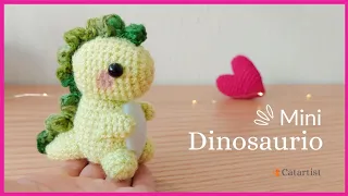 ❤️ Mini Dinosaurio Amigurumi 🦖 Crochet Tutorial Paso a paso - Fácil 💕 Esp-Eng
